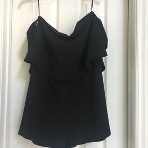 Black Bardot romper